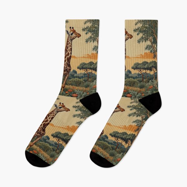 Item preview, Vintage style safari giraffe bohemian jungle scene    designed and sold by hollycooper.