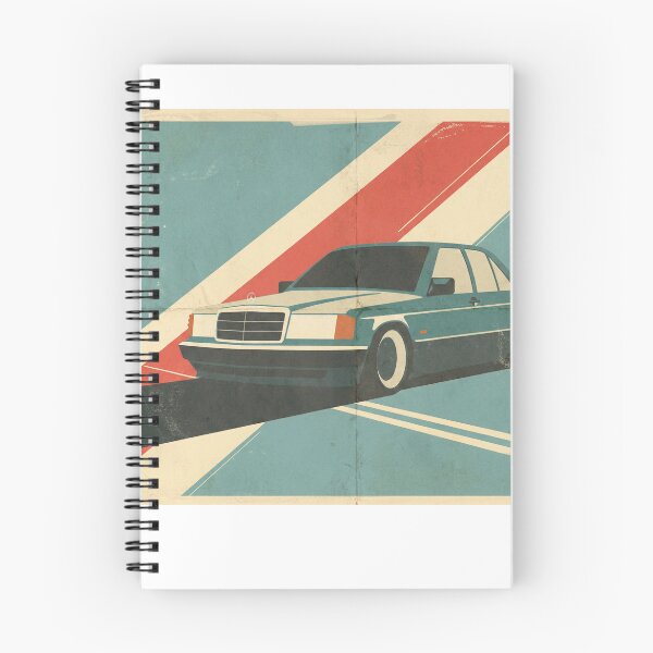 Item preview, W201 Mercedes C-Class in classic style vintage designed and sold by AdaMazingDesign.