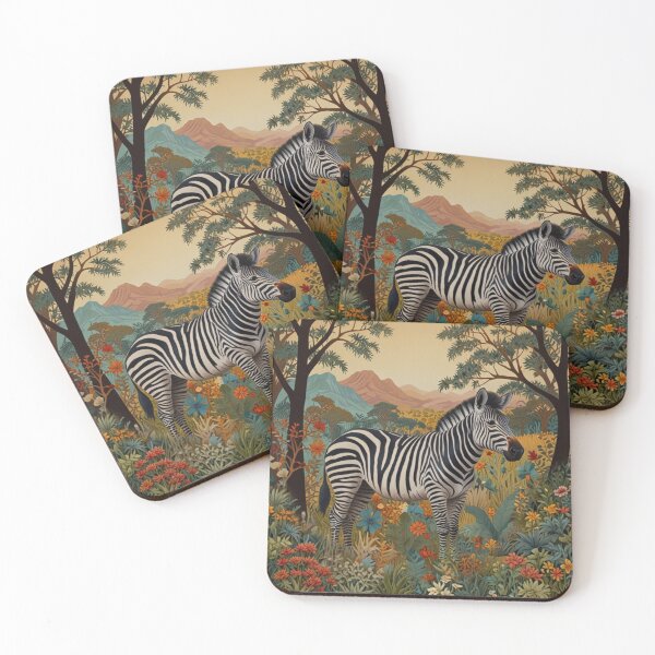 Item preview, Vintage zebra safari  jungle bohemian botanical   designed and sold by hollycooper.
