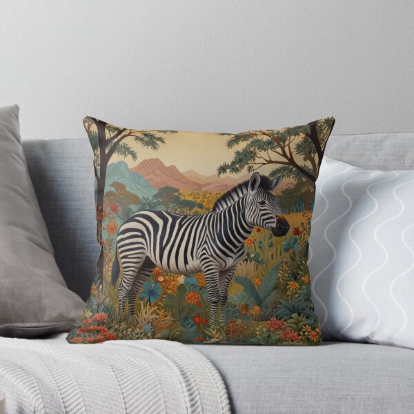 Item preview, Vintage zebra safari  jungle bohemian botanical   designed and sold by hollycooper.