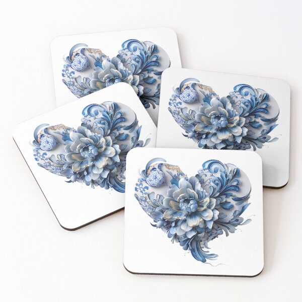 Item preview, Where Blue Delft Hearts Bloom designed and sold by House of Blue.