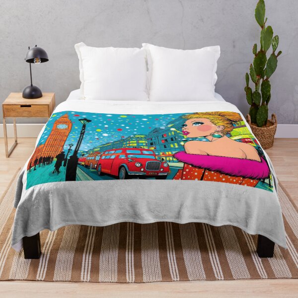 Item preview, Stylish London Scene with Vintage Elements designed and sold by Artessie.