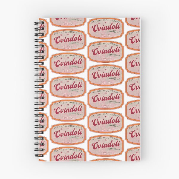 Item preview, Ovindoli, Italy, Abruzzo, Ski, textured skiing badge designed and sold by Wanderful-roads.