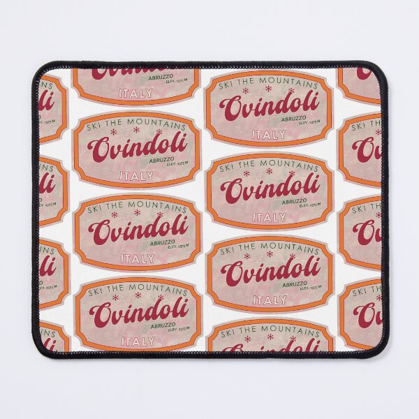 Item preview, Ovindoli, Italy, Abruzzo, Ski, textured skiing badge designed and sold by Wanderful-roads.