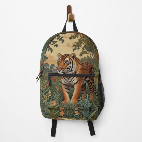 Item preview, Elegant Bohemian vintage style tiger safari landscape designed and sold by hollycooper.