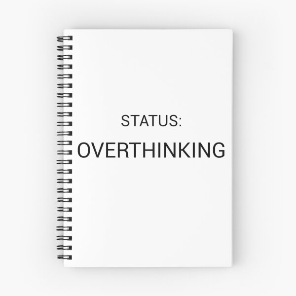 Item preview, Status: Overthinking – Relatable Introvert Mind Quote designed and sold by PigeonOfGlory.