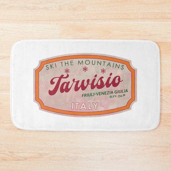 Item preview, Tarvisio, Italy, Friuli-Venezia Giulia, Ski, textured skiing badge designed and sold by Wanderful-roads.