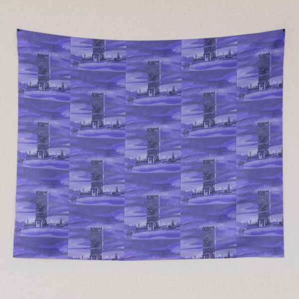 Item preview, Blue Tower of Dawn Book Cover - Oil Painting Throne of Glass designed and sold by larrypnts.