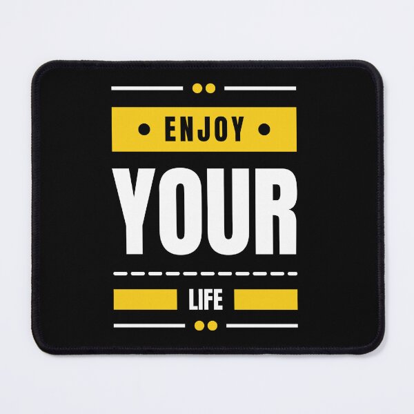 Item preview, Enjoy Your Life Motivational Typography Design designed and sold by Latikshop.
