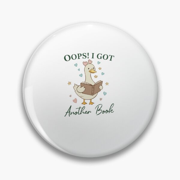 Item preview, Oops! I Got Another Book" Reading Duck Illustration designed and sold by Evaevonechi.