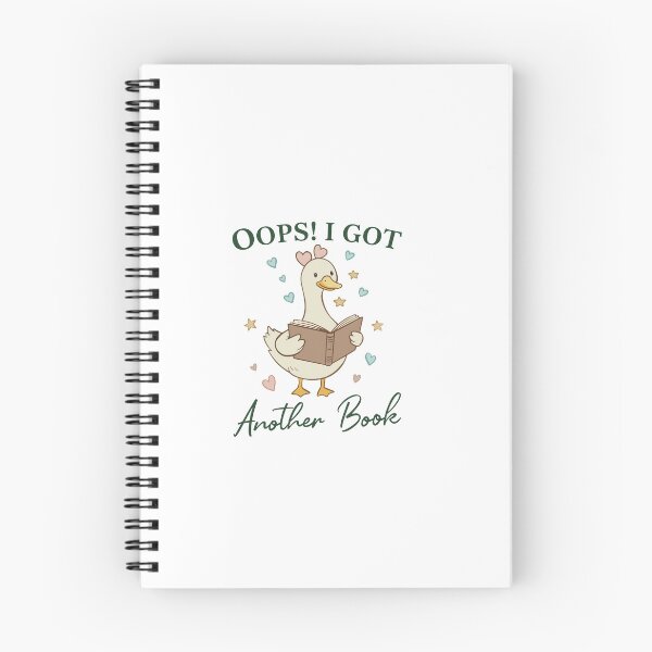 Item preview, Oops! I Got Another Book" Reading Duck Illustration designed and sold by Evaevonechi.