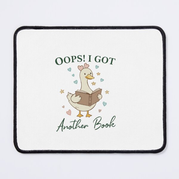 Item preview, Oops! I Got Another Book" Reading Duck Illustration designed and sold by Evaevonechi.