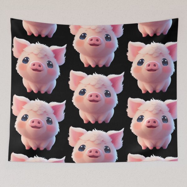 Item preview, Cute baby pink piglet designed and sold by hollycooper.