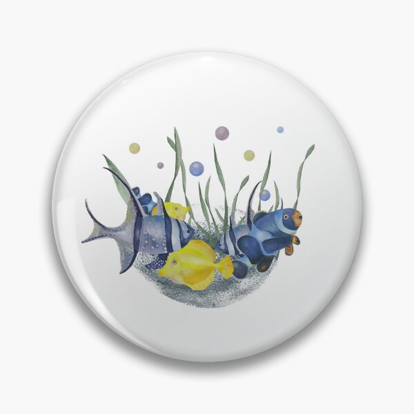 Item preview, Tropical fish watercolor illustration designed and sold by ArtZole.