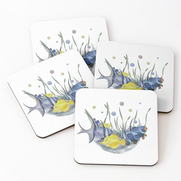 Item preview, Tropical fish watercolor illustration designed and sold by ArtZole.