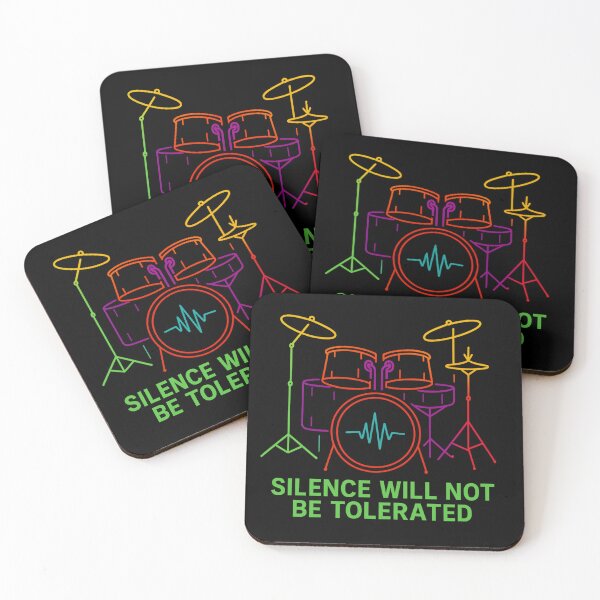 Item preview, Neon Drums - Silence Will Not Be Tolerated designed and sold by ThoughtsInTheOpen.
