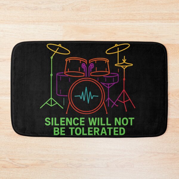Item preview, Neon Drums - Silence Will Not Be Tolerated designed and sold by ThoughtsInTheOpen.
