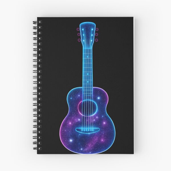 Artikelvorschau, Akustische Neon-Galaxy-Gitarre entworfen und verkauft von ThoughtsInTheOpen.