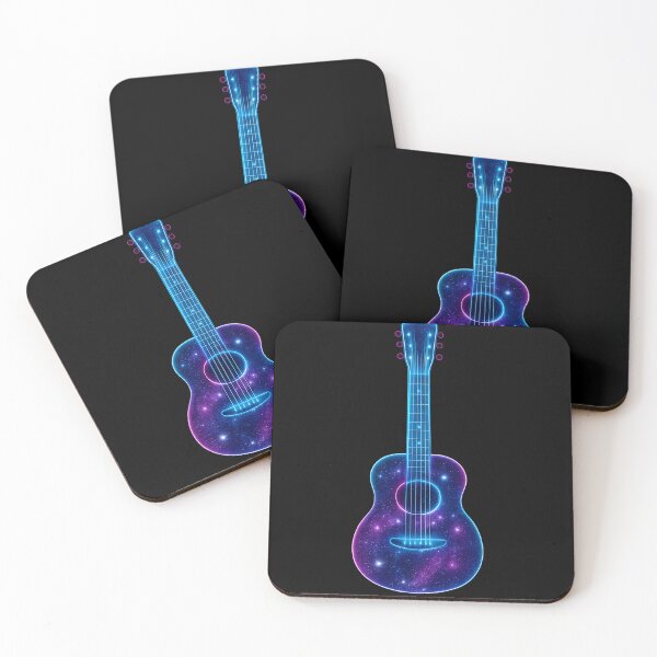 Item preview, Acoustic Neon Galaxy Guitar designed and sold by ThoughtsInTheOpen.