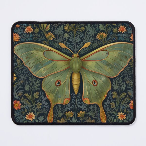 Item preview, Elegant vingage Luna moth boho floral designed and sold by hollycooper.