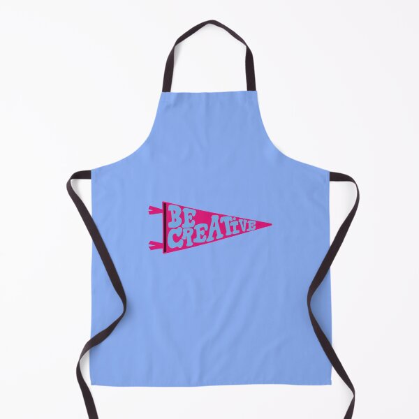 Item preview, Be Creative Pennant Flag | Pink and Light Blue Banner on periwinkle designed and sold by Giulia Palazzo.