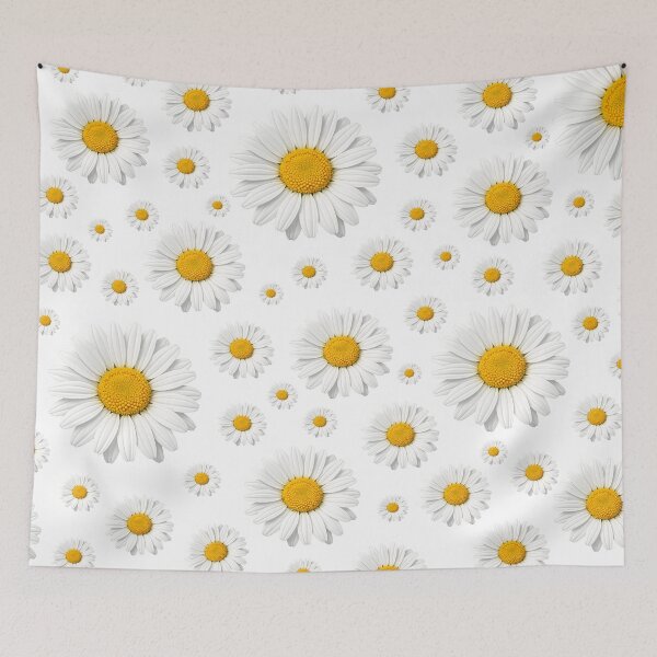 Item preview, Daisy Flower – White Floral Pattern designed and sold by BernArts.