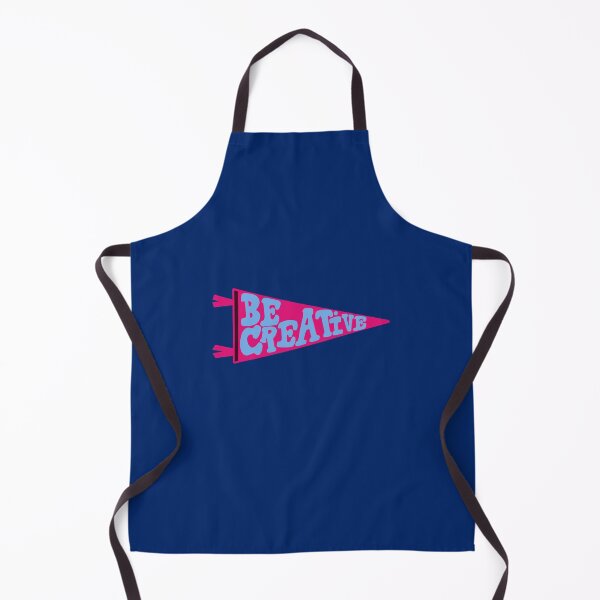 Item preview, Be Creative Pennant Flag | Pink and Light Blue Banner on Navy designed and sold by Giulia Palazzo.