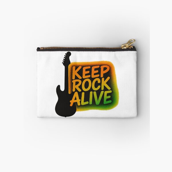 Artikelvorschau, Keep Rock Alive Aibrush mit Gitarrensilhouette entworfen und verkauft von ThoughtsInTheOpen.