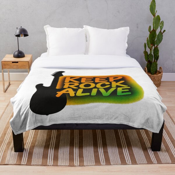 Item preview, Pincel para mantener vivo el rock con silueta de guitarra designed and sold by ThoughtsInTheOpen.