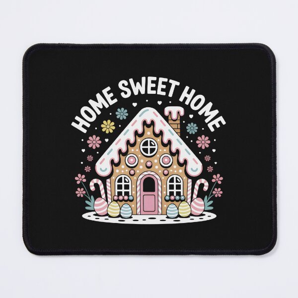 Item preview, Pastel Gingerbread House Home Sweet Home Whimsical Art designed and sold by SplashTastic.