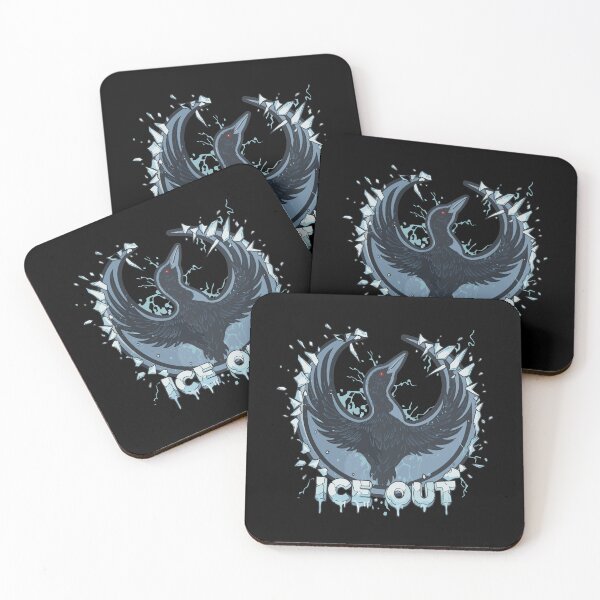 Item preview, ICE OUT" Shattered Corvid Crest Illustration designed and sold by Evaevonechi.