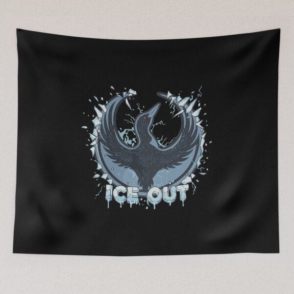 Item preview, ICE OUT" Shattered Corvid Crest Illustration designed and sold by Evaevonechi.