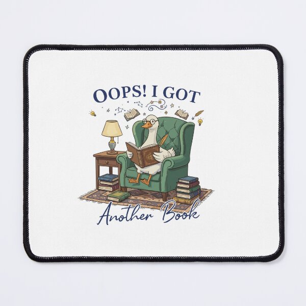 Item preview, Cozy Library "Oops! I Got Another Book" Illustration designed and sold by Evaevonechi.