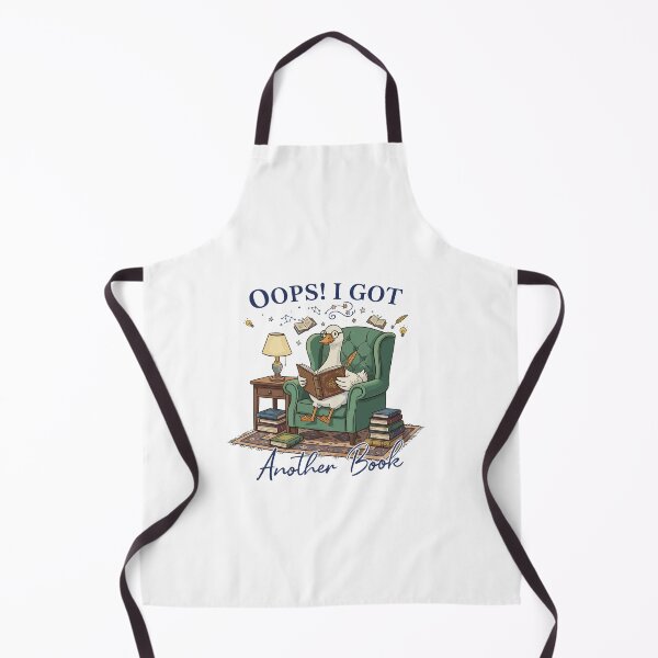Item preview, Cozy Library "Oops! I Got Another Book" Illustration designed and sold by Evaevonechi.