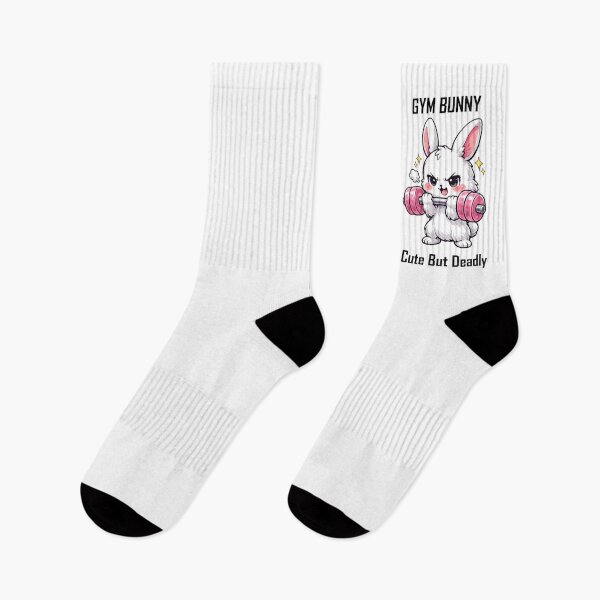 Item preview, Gym Bunny – Cute But Deadly Funny Motivational Fitness Quote Design designed and sold by BernArts.