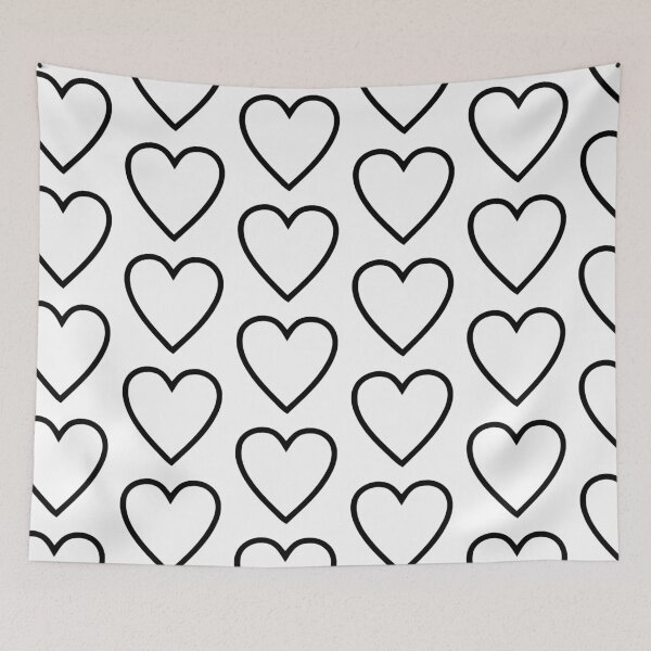 Item preview, BLACK AND WHITE HEART designed and sold by NicoleK1197.
