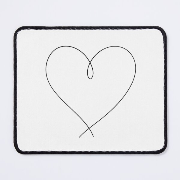 Item preview, Minimalist Valentine Heart Line Art designed and sold by linesbydunja.