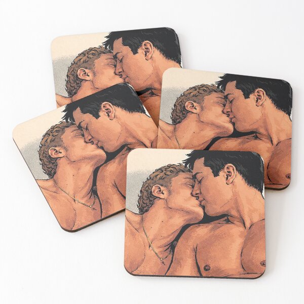 Item preview, Ilya and Shane passionately kiss heated rivalry (fan art) designed and sold by PopCultureAndStuff.