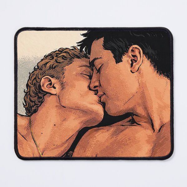Item preview, Ilya and Shane passionately kiss heated rivalry (fan art) designed and sold by PopCultureAndStuff.