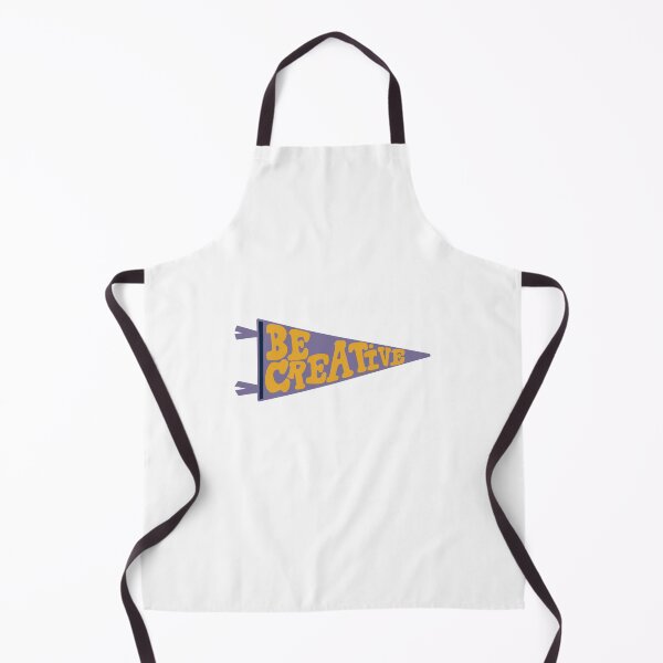 Item preview, Be Creative Pennant Flag | Purple and Yellow Retro Banner | Motivational Art Design designed and sold by Giulia Palazzo.