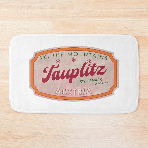 Item preview, Tauplitz, Austria, Steiermark, Ski, textured skiing badge designed and sold by Wanderful-roads.