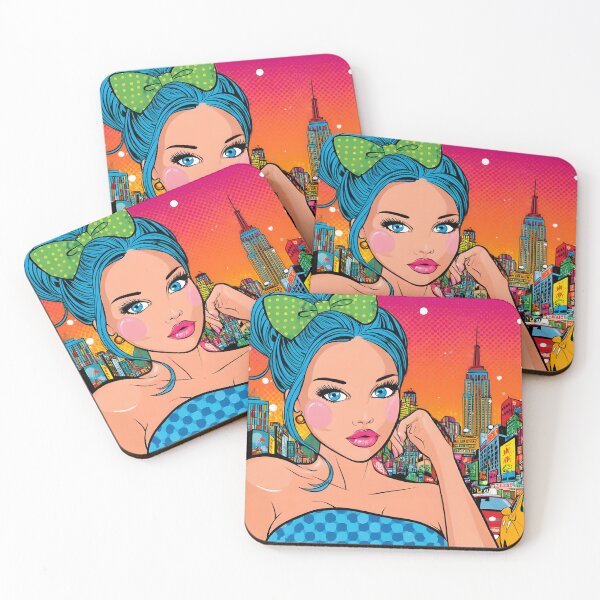 Item preview, Vibrant Urban Pop Art with Stylish Woman designed and sold by Artessie.