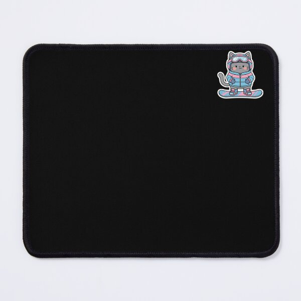 Item preview, Ready to Ride – Cute Kitty on Snowboard designed and sold by Simple Graphics.