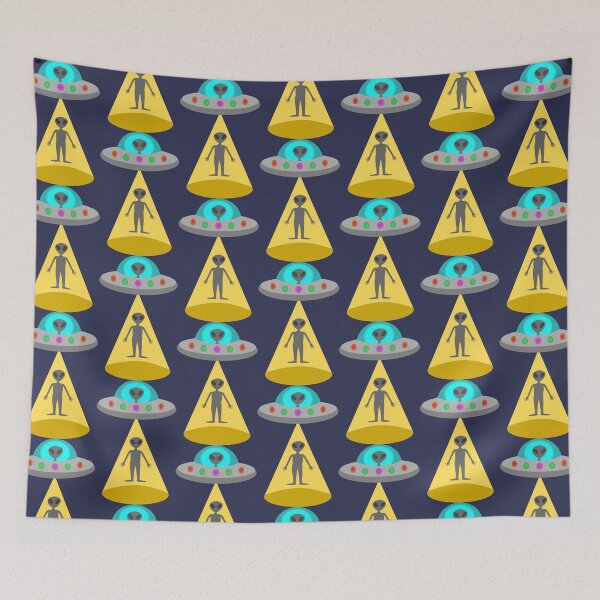 Item preview, Alien Landing UFO Aliencore Fantasy Art designed and sold by naturegallery.