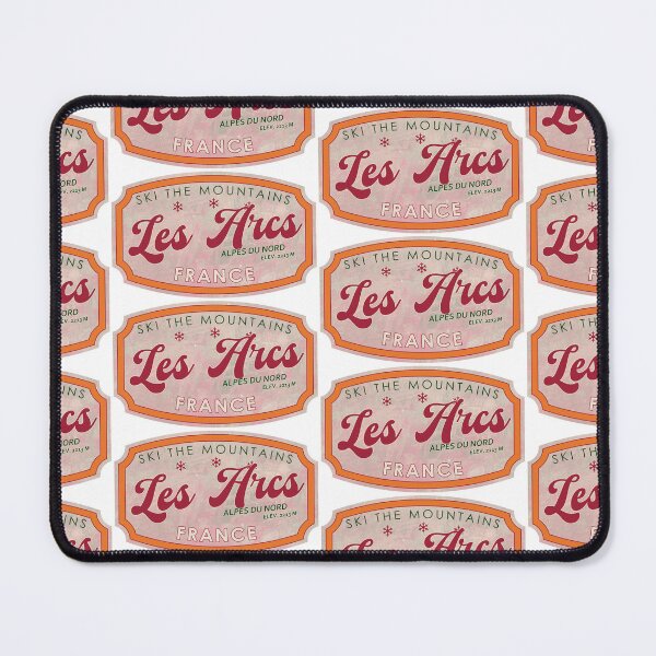Item preview, Les Arcs, France, Alpes du Nord, Ski, textured skiing badge designed and sold by Wanderful-roads.