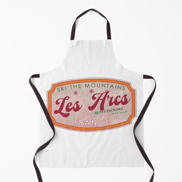 Item preview, Les Arcs, France, Alpes du Nord, Ski, textured skiing badge designed and sold by Wanderful-roads.