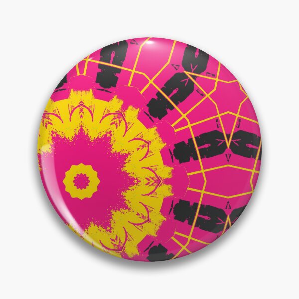 Item preview, Kaleidoscopic Bloom (Pink, Yellow and Black) designed and sold by QueenCityVideo.