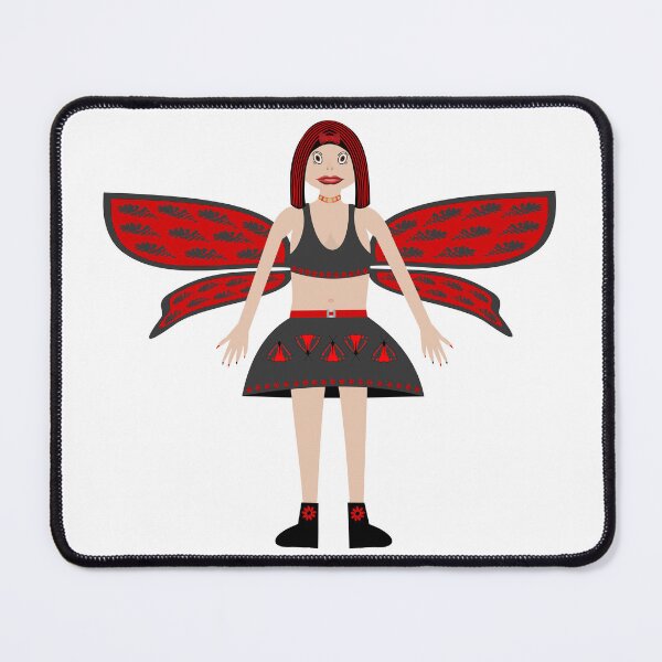 Item preview, Fairycore Gothic Fantasy Art Fairy Cinnabar designed and sold by naturegallery.