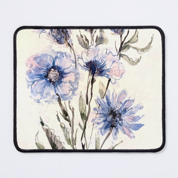 Item preview, Blue Watercolor Flowers designed and sold by Kara Draws.