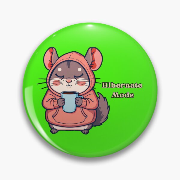 Item preview, Hibernate Mode – Cozy Chinchilla Coffee designed and sold by GreennieArt.